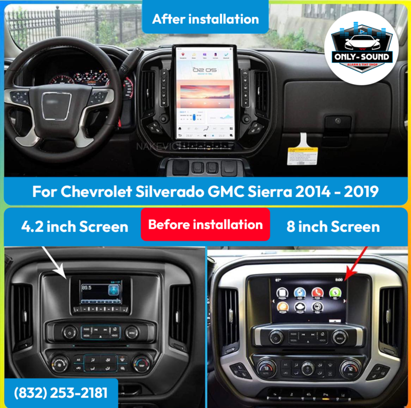 For Chevrolet Silverado GMC Sierra 2014-2019