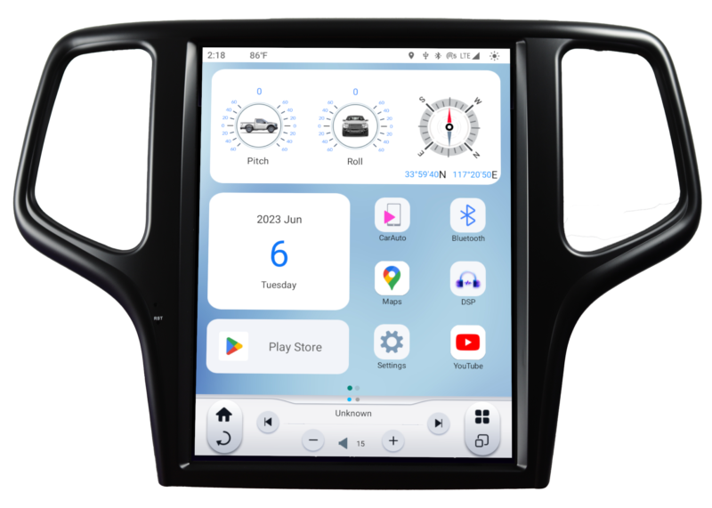 2014-2021 JEEP GRAND CHEROKEE GENERATION 6 T-STYLE RADIO