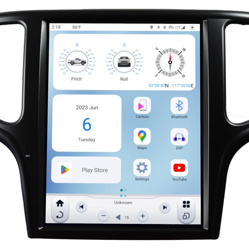 2014-2021 JEEP GRAND CHEROKEE GENERATION 6 T-STYLE RADIO
