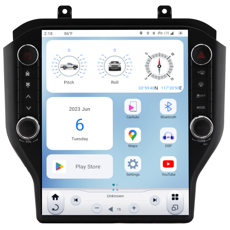 2015-UP FORD MUSTANG GENERATION 6 T-STYLE RADIO